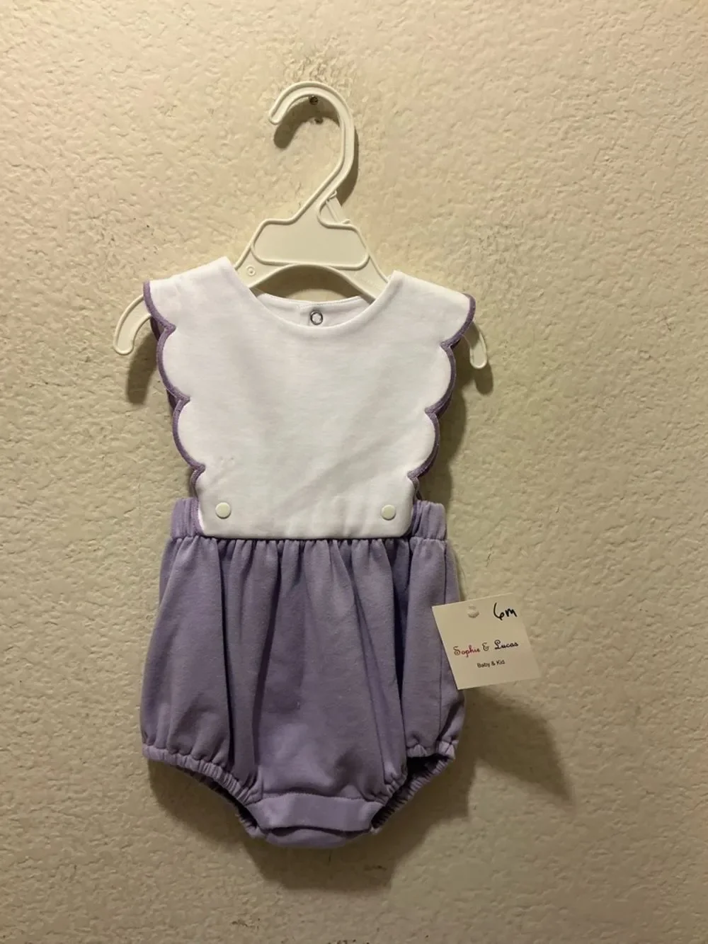 SOPHIE & LUCAS CLASSIC KNIT SCALLOP OVERALL